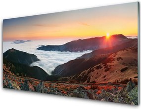 Dekor Szklany do Kuchni Majestat Gór nad Chmurami