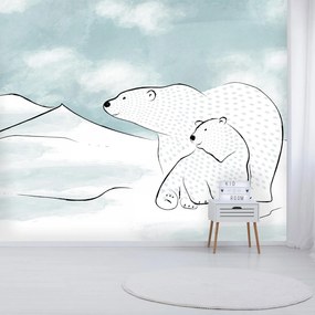 Fototapeta - Niedźwiedzie polarne (196x136 cm)