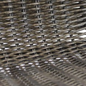 Zestaw 4 składanych krzeseł ogrodowych, ciemnoszarych