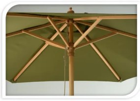 Parasol ogrodowy drewniany, Ø 250 cm