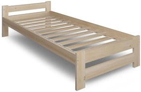 Jednoosobowe Łóżko Drewniane W Stylu Skandynawskim 90X200 H2-L09
