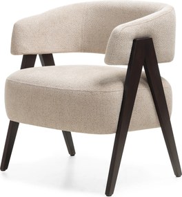 Promocja Beżowy designerski fotel MIZU II. jakość