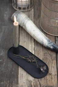 IB Laursen Czarny metalowy świecznik CANDLE HOLDER