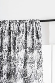 Designerska zasłona FLOCUS 140x270 cm, wzorzysta Zawieszanie: Taśma z wiązaniami