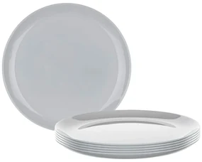 Luminarc Talerz płytki DIWALI 25 cm, 6 szt., szary
