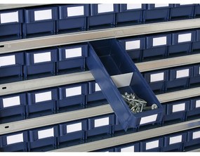 Regał z pojemnikami MAX - 1600 x 400 x 800 mm, 54x boks B