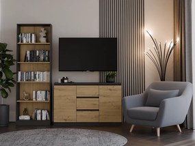 Komoda z szafkami i szufladami duża Malwa 2D3S ANTRACYT ARTISAN