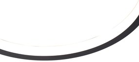 Lampa sufitowa czarna z diodą LED 3-stopniowy ściemniacz 4-światła - Lupolo Nowoczesny Oswietlenie wewnetrzne