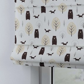 Biało-brązowa roleta dziecięca 170x130 cm Magic – Yellow Tipi