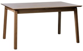Brązowy rozkładany stół z blatem w dekorze dębu 95x200 cm Bari – Unique Furniture