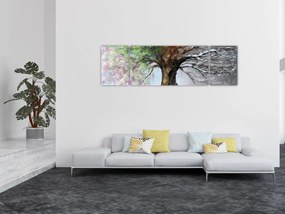 Obraz - Drzewo czterech pór roku (170x50 cm)