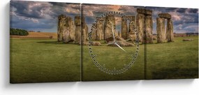 Obraz Stonehenge (z zegarem) (90x30 cm)