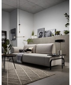 Szarobeżowa sofa z małym schowkiem Kave Home Compo