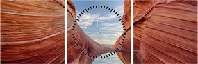 Obraz - Vermilion Cliffs Arizona (z zegarem) (90x30 cm)