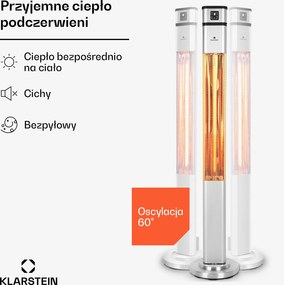Blumfeldt Heat Guru 2000W Promiennik Podczerwieni Srebrny