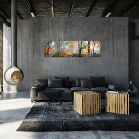 Obraz - Zmieniające się pory roku (170x50 cm)