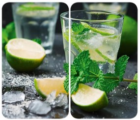 WENKO 2521482100 - Pokrywa na kuchenkę 52x30 cm wielobarwna/szara/przezroczysta