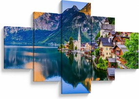 Obraz - Wieś alpejska (125x70 cm)