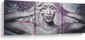 Obraz - Energia (z zegarem) (90x30 cm)