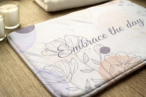 Dywanik do łazienki Dywanik do łazienki Line Art Kwiecisty