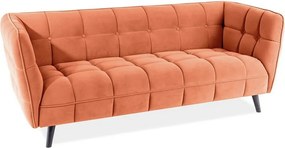 Sofa CASTELLO VELVET 3 cynamonowa