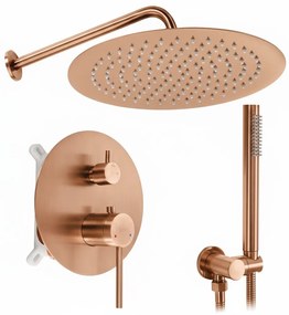 Zestaw natryskowy podtynkowy Rea Foss Clif Miedź Szczotkowana + BOX