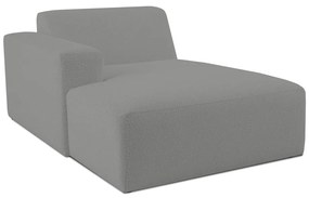 Szary moduł sofy z materiału bouclé (lewostronny) Roxy – Scandic
