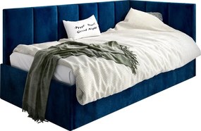 Granatowe Tapicerowane Łóżko Sofa 120X200 B9-W93