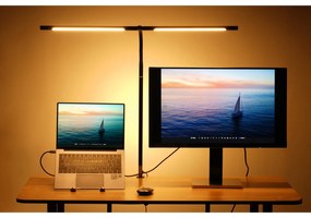 Lampa LED na biurko NOX, zacisk, pilot zdalnego sterowania