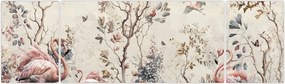 Obraz - Rysunek flamingów (170x50 cm)