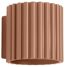 Kinkiet AURA mocca G9 ryflowany SOLLUX  LIGHTING