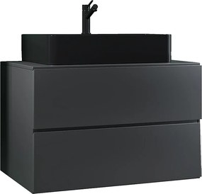 umywalka do mebli łazienkowych Lendas Antracyt W. 52 x S. 80 x G. 52 cm