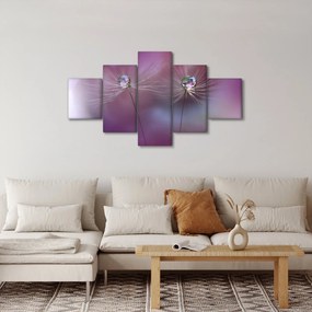 Obraz kropelek na puchu (125x70 cm)