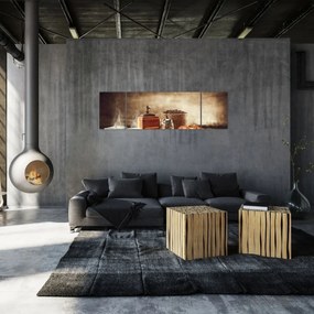 Obraz - Kawa i śniadanie (170x50 cm)