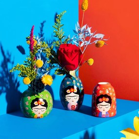 Ceramiczne wazony zestaw 3 szt. (wysokość 8 cm) Floral Frida – Sass &amp; Belle
