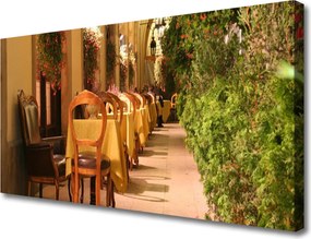 Duży obraz na płótnie Stylowa Kawiarnia Uliczna
