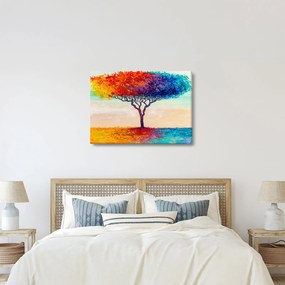 Obraz malowanego drzewa (70x50 cm)
