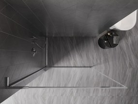 Mexen Kioto-XF L ścianka prysznicowa Walk-in z ramką 50 x 202 cm, transparent 10 mm, chrom - 800-050-174-01-00-XF