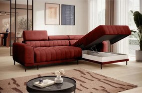 Narożnik CALDO S/MINI Prawostronny z funkcją spania wolnostojąca w tkaninie RUN AGAIN 55 WERSAL