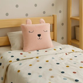 Poduszka przytulanka ANIMAL, z uszkami, 43 x 43 cm