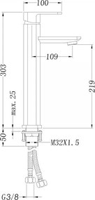 Bateria umywalkowa do łazienki 1234