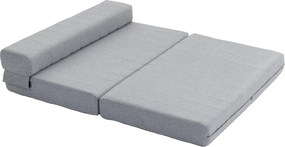 HOMCOM Składany fotel z funkcją łóżka, łóżko dla gości, składane, do 250 kg, 138x80x50 cm, Szary