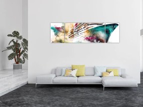 Obraz - Akwarela morska (170x50 cm)