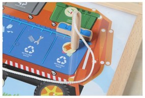 Masterkidz tablica edukacyjna segregacja odpadów montessori