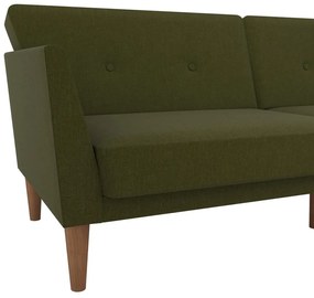 Zielona rozkładana sofa 205 cm Regal – Novogratz