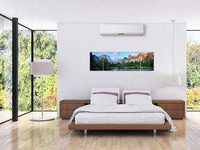 Obraz dzikiego górskiego krajobrazu (170x50 cm)