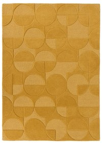 Żółty wełniany dywan Flair Rugs Gigi, 200x290 cm