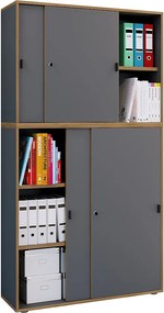 Drzwi przesuwne do szafek biurowych Salia 5f B100