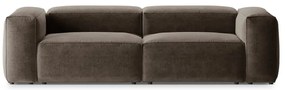 Brązowa sofa 264 cm Bergamo – Cosmopolitan Design