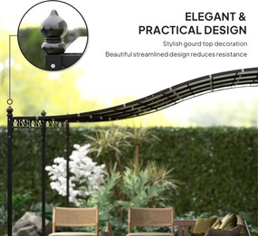 Outsunny Pergola 3 x 5 m, Elastyczne zadaszenie ogrodowe z wodoodporną płachtą i metalową ramą, Cieniujący dach, Kremowy